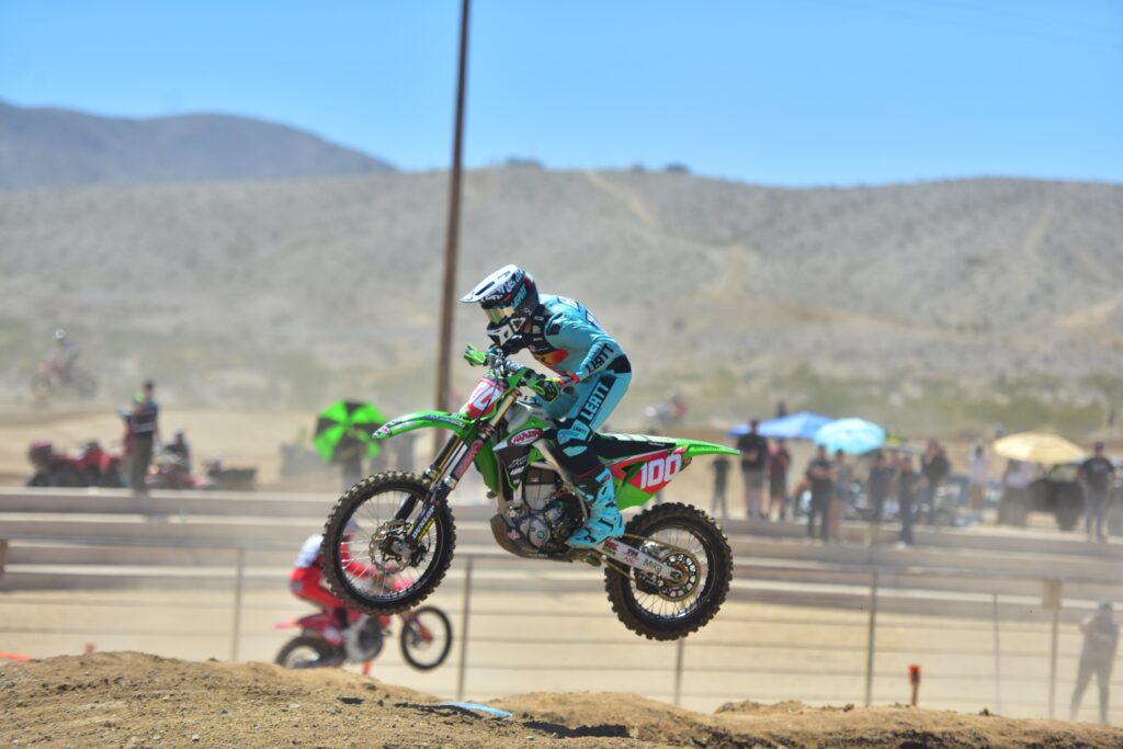 zach bell riding his kx450x at the 2023 29 palms ngpc